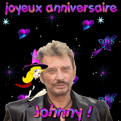 Carte D anniversaire Johnny Hallyday Wizzyloremaria Web
